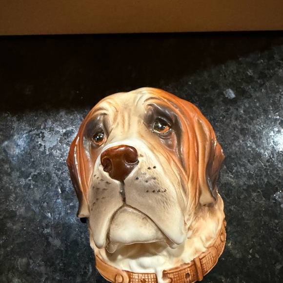 Lefton Dog Wall Art - St. Bernard Porcelain dog